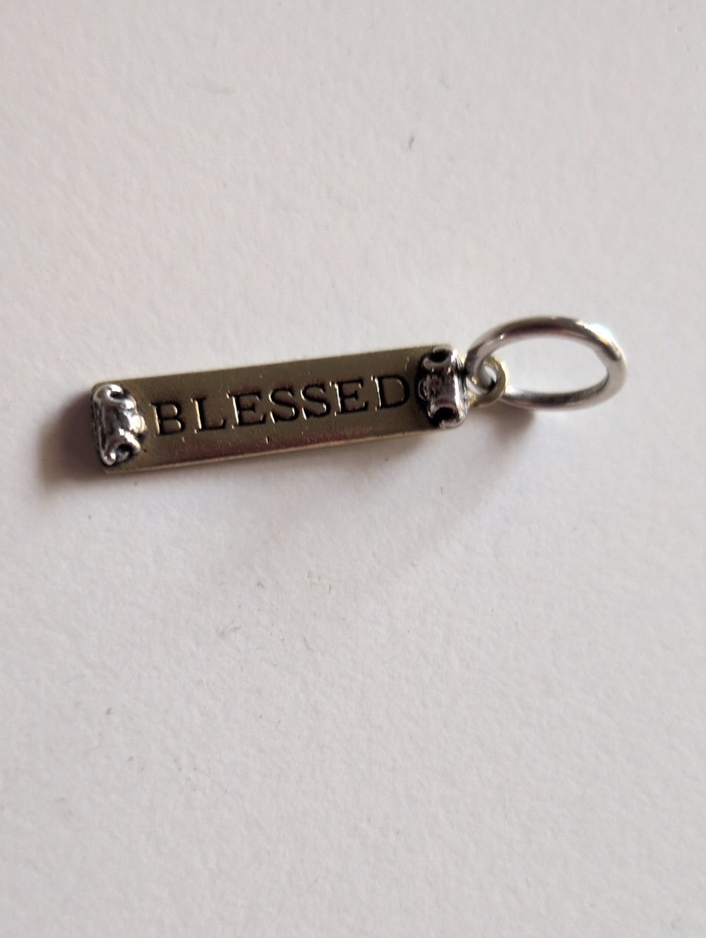 Waxing Poetic Blessed Charm Sterling Silver And Brass